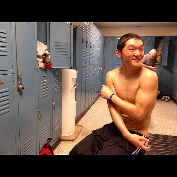 Cutting weight with @RagingKorean... He's a special boy