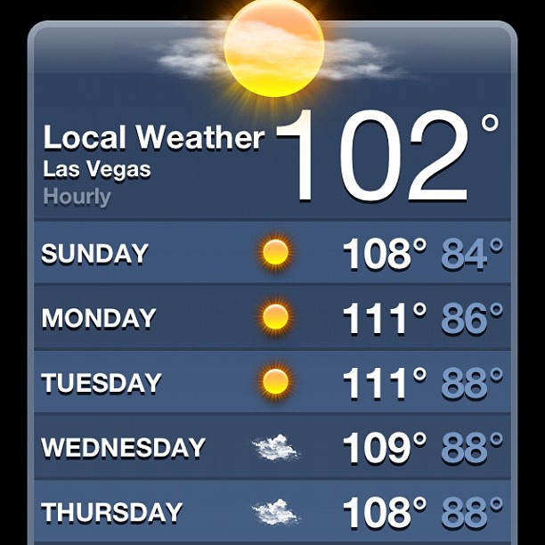 Just landed in Vegas for the @UFC fighter summit, and I take back my complaining about the heat back home!
