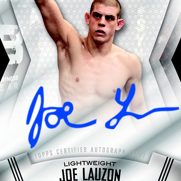 My awesome first autographed cards are in Topps  Finest, in stores 7/18!  Follow @toppscards to win @UFC Products!