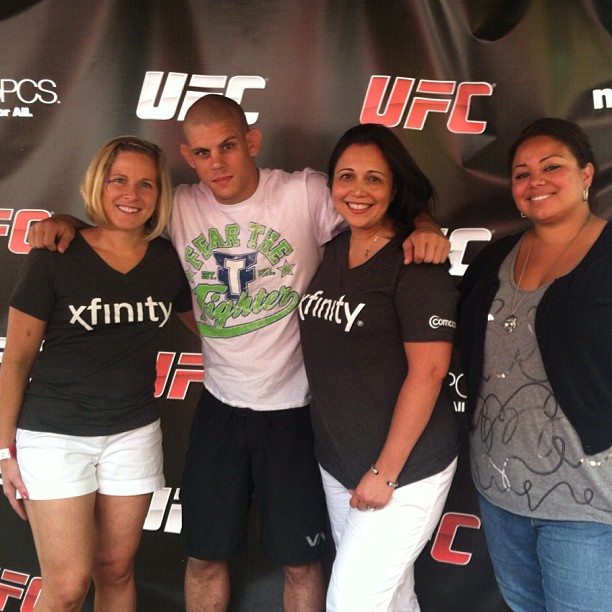 I was repping  @FearTheFighter at the signing yesterday at Fenway Park!